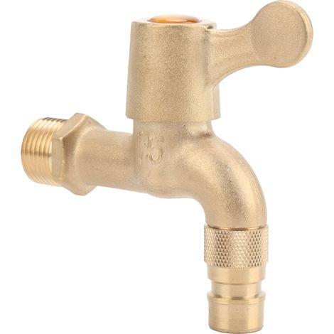 Messing-wasserhahn, G1/2-zoll-gewinde, Spiralförmiger Öffnungsschalter Für Schlauchventil An Haushaltswaschmaschinen