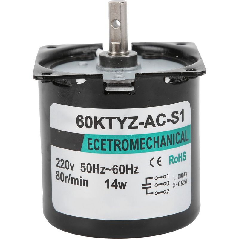14-w-wechselstrom-synchronmotor, Permanentmagnet, Niedrige Drehzahl, 2-wege-drehung, Hochdrehende Mittelwelle, Xd60ktyz, 80 U/min, 220 V Ac
