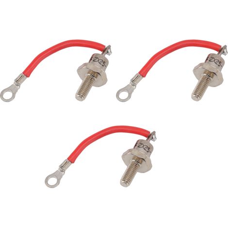 25a Zx25 12 Dieselgeneratordiode, Kleiner Tragbarer Gleichrichter, Ersatzteile, Zubehör, Teile, Positives Rotes Kabel, 3 Stück
