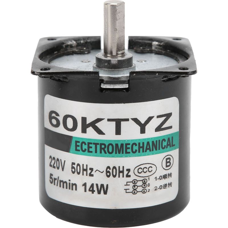 Mini-wechselstrom-synchronmotor, Metallgetriebe, Langsam Laufend, Permanentmagnet, Diy-generator, 14 W, 5 U/min, 220 V Wechselstrom