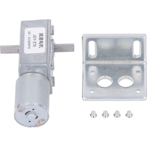 25 Kg·cm 12 Mm Doppelwellen-gleichstrom-getriebemotor, Reversibles, Selbsthemmendes Schneckengetriebe Für Backöfen Und Waschmaschinen, 6 V, 30 U/min