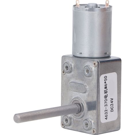Gleichstrom-getriebemotor, Große Messing-torsionsspule (drehrichtung: Cw/ccw), Selbsthemmendes Schneckengetriebe M6, 24 V Dc, 150 U/min