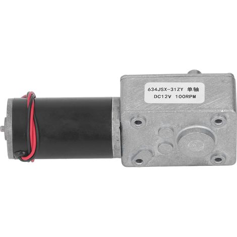 Gleichstrom-12-v-schneckengetriebemotor Mit Selbsthemmung, Elektrische Drehzahlreduzierung Mit Einer Welle 634jsx 31zy 100 U/min