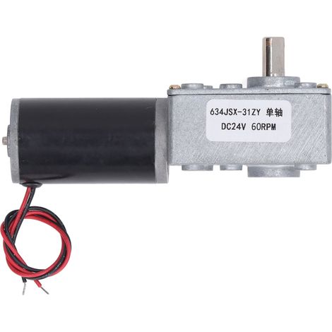 Gleichstrom-24-v-schneckengetriebemotor Mit Selbsthemmung, Einwellige, Reversible Drehzahlreduzierung 634jsx 31zy 60 U/min