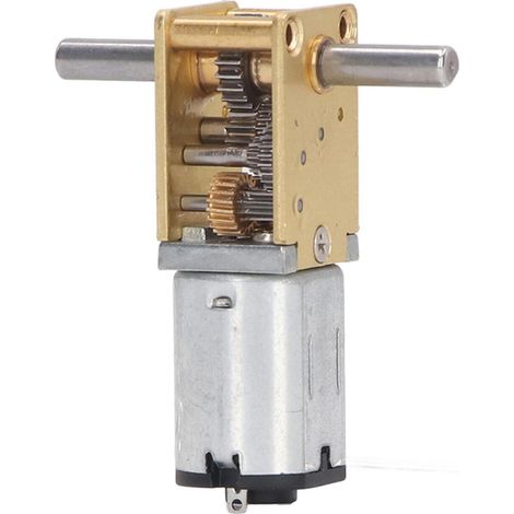 Gleichstrom-12v-getriebemotor Mit Festem Sitz, 136 U/min, 1218-n20 Hochdrehmoment-doppelwellen-schneckengetriebe Für Smart-fahrzeuge