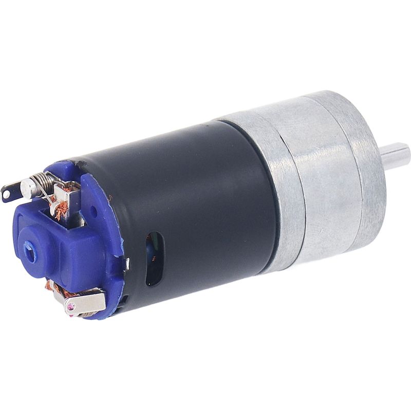 Elektrischer Getriebemotor Typ D, 12 V Gleichstrom, Abtriebswelle 25 Mm Durchmesser, Drehmomentstarkes Getriebe, Elektrische Drehzahlreduzierung (gegen Den Uhrzeigersinn) 580 U/min