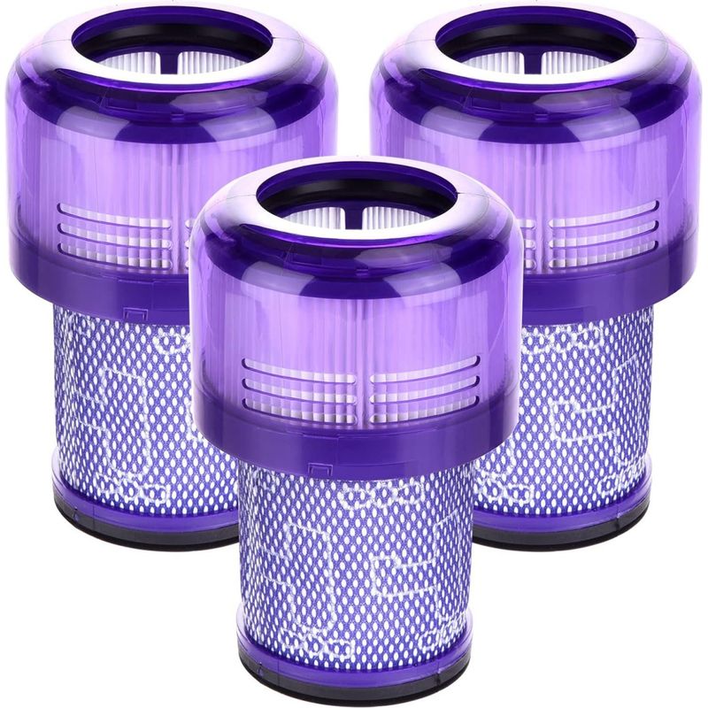 Ersatzfilter Für V12 – Waschbare Hepa-filter – 3er-pack – Kompatibel Mit Dem Dyson V12 Detect Slim Absolute Extra Staubsauger – Teilenummer: 971517-01