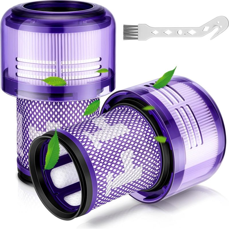 Kompatible Filter Für Dyson V12 – 2er-pack – Passend Für Dyson V12 Detect Slim Absolute/total Clean/extra/fluffy Staubsauger – Waschbare Ersatzteile – Zubehör Für V12 Hepa-filter