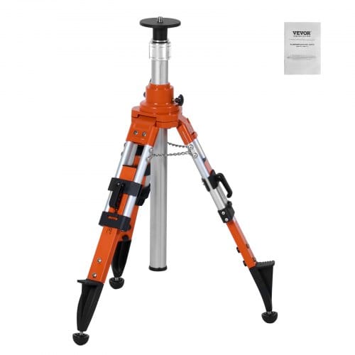 Laser-wasserwaagen-stativ, 5/8"-11-gewindehalterung, 27,16-67,71 Zoll Höhenverstellung, Robustes Vermessungsstativ, Mit Wasserwaage Und Diffusionsbegrenzer, Anhebbare, Rutschfeste Füße Für Den Bau