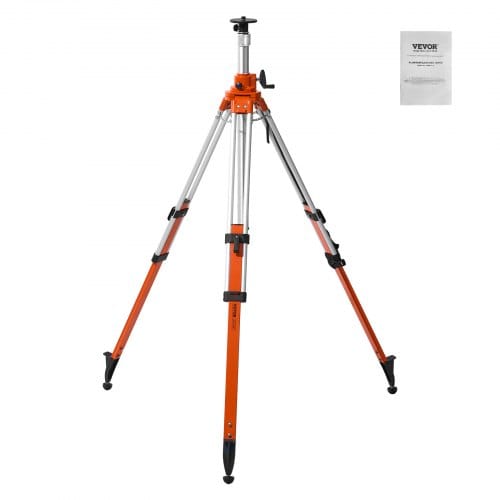 Laser-wasserwaagen-stativ, 5/8"-11-gewindehalterung, 45,07-114,37 Zoll Höhenverstellung, Robustes Vermessungsstativ, Mit Wasserwaage Und Diffusionsbegrenzer, Anhebbare, Rutschfeste Füße Für Den Bau
