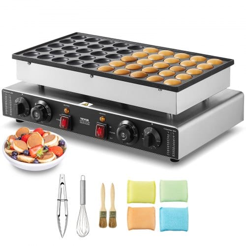 Mini-pfannkuchenmaker Kommerzielle Dutch Mini Pfannkuchen Maschine, 50 Stk., 43 Mm Durchmesser, Dorayaki-backmaschine, 1700 W, Duale Temperatur- Und Zeitregelung, In Küchen Und Restaurant