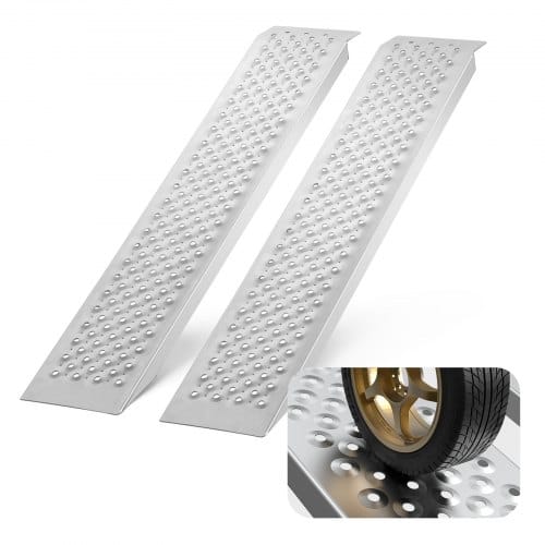 Auffahrrampe, Verladerampe, Autorampe 680 Kg, Extra Breite Verladeschiene, Auto Laderampe 2160 X 1375 Mm, 2 Stk. Rampen, Für Motorrad, Anhänger, Atv, Utv, Gartentraktor, Rasenmäher