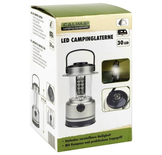 46000 led Camping-Laterne 352 g Silber-Blau - Calima