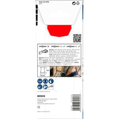 Tauchsägeblatt pro paiz 32 apb Breite 32 mm Eintauchtiefe 60 mm 1 St. Starlock