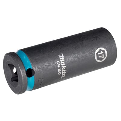 E-16346 Steckschlüssel 3/8" SW17 Impact Black lang - Makita