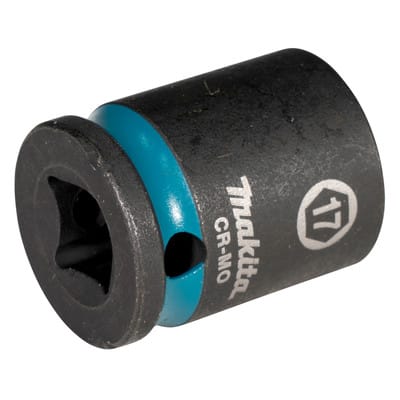 Makita E-15986 Steckschlüssel 3/8" SW17 Impact Black kurz