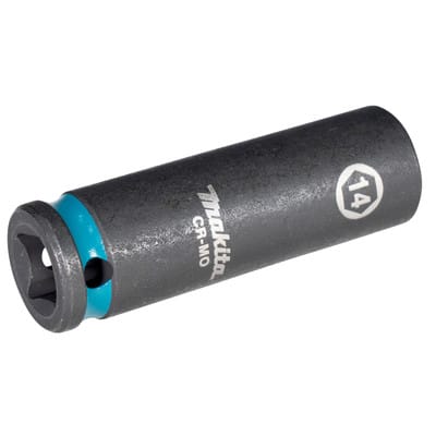 Makita E-16318 Steckschlüssel 3/8" SW14 Impact Black lang