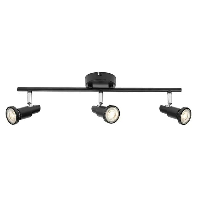 Ledvance - led spot GU10 3 x 3,4W, 690lm, schwarz, 2.700K Farbtemperatur, warmweiße Lichtfarbe, zeitloses Design, austauschbare LED-Lampe, ideal für