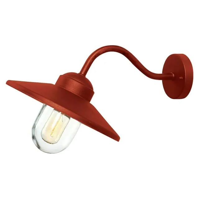 Elstead - Außenwandleuchte klampenborg aus Edelstahl Rot, Ausladung 42cm