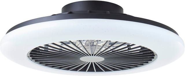 Brilliant G60020/06 Salerno LED-Deckenleuchte mit Ventilator LED-Modul 40 W Schwarz
