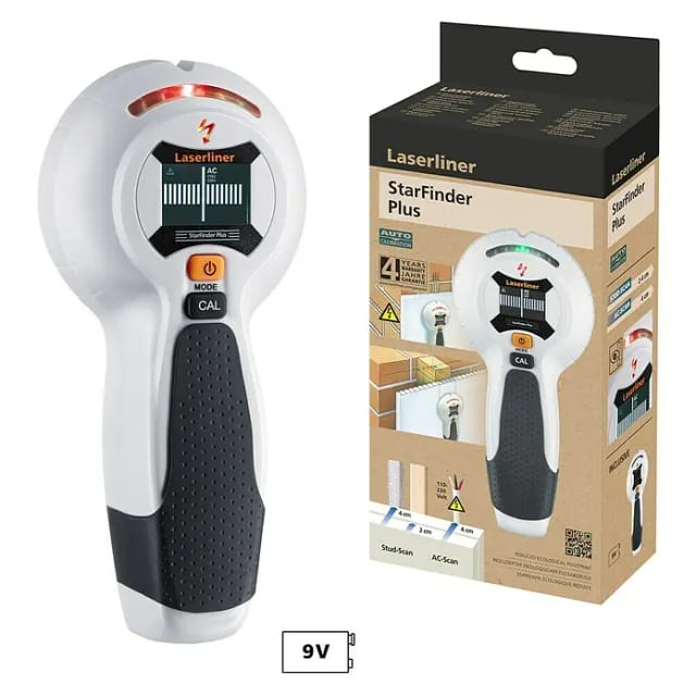 Laserliner - Ortungsgerät StarFinder Plus 080.972E Ortungstiefe (max.) 40 mm