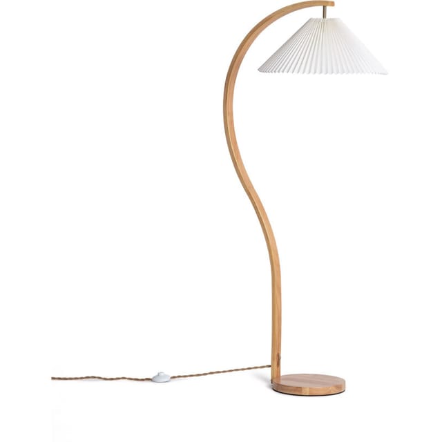 Stehlampe Holz Luanda Weiß