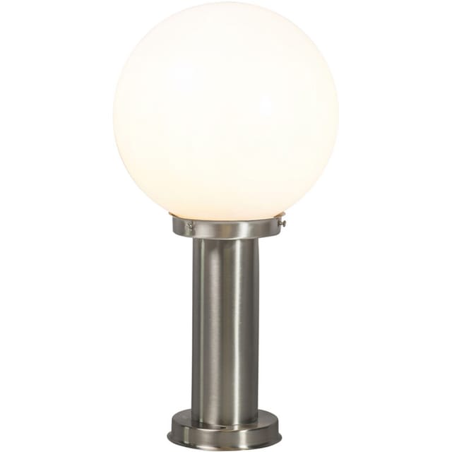 Qazqa - Smarter Außenlaternenmast aus Edelstahl 50 cm inkl. wlan A60 - Sfera