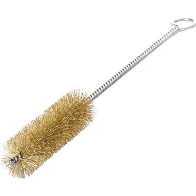 Lessmann ® - Zylinderbürste Länge 300 mm ø 5 mm 0,08 mm Messingdraht Besatzlänge 100 mm