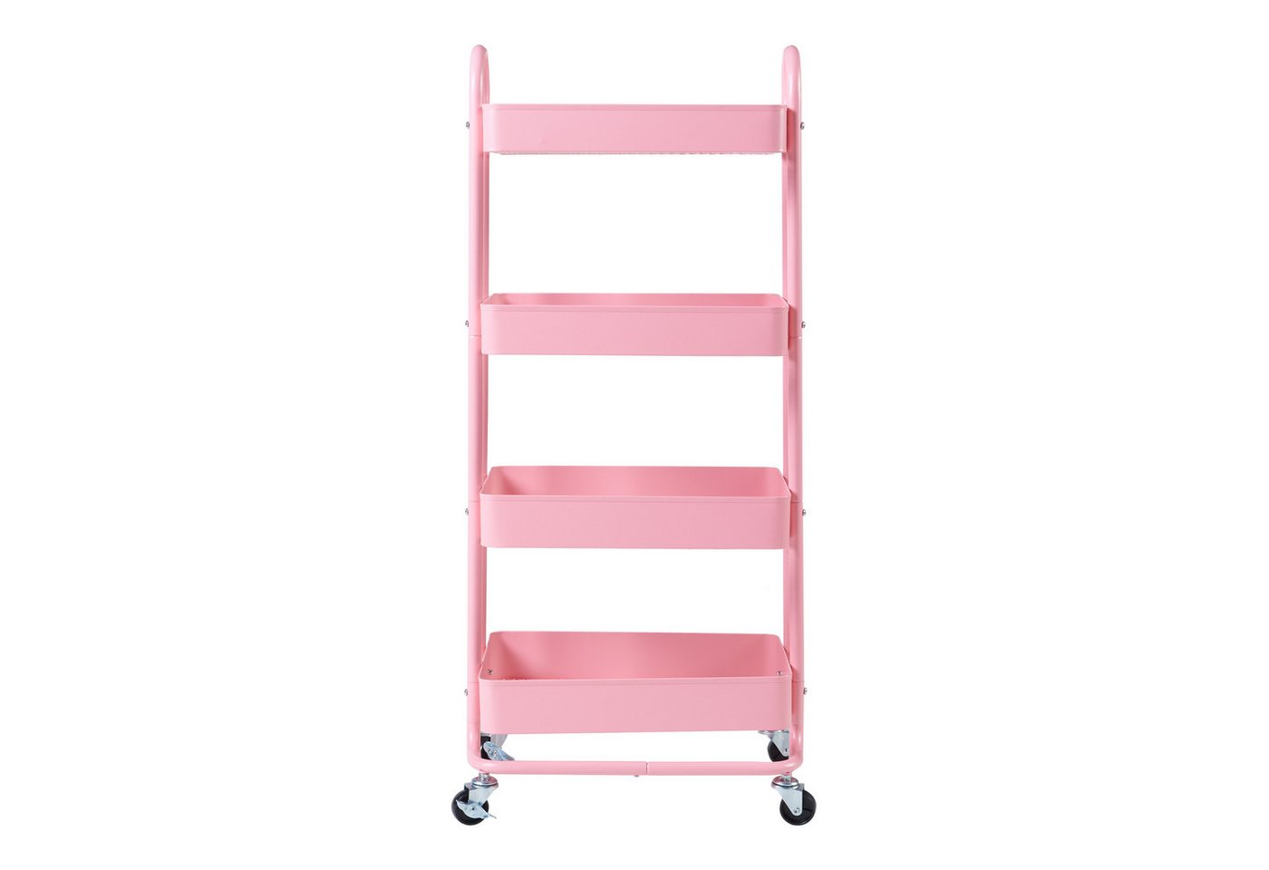 Küchenrollwagen Pyhäntä mit 4 Ebenen Rosa [en.casa] Bild 2