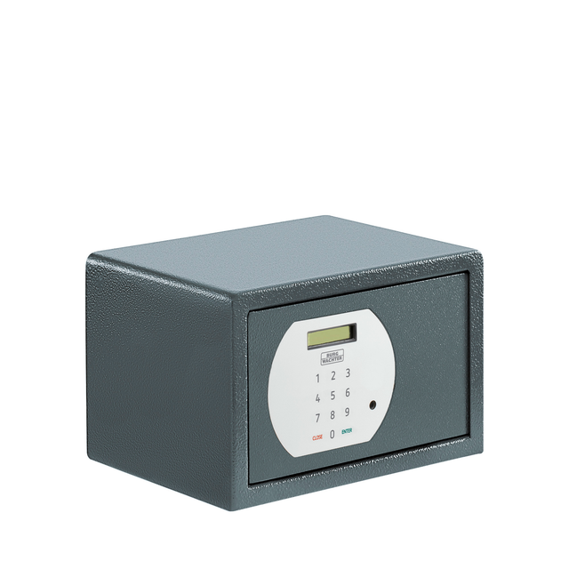 Burg Wachter - Burgwächter Tresor für Zuhause - Hoteltresor Pure Safe PS110 e ka 3 - Mini Tresor für Wand und Bodenbefestigung, Stahl anthrazit
