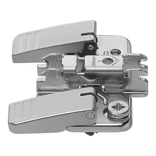 Montageplatte clip kreuz 3 mm Stahl inserta hv Exzenter Industrieverpackung 2 Stk - Blum