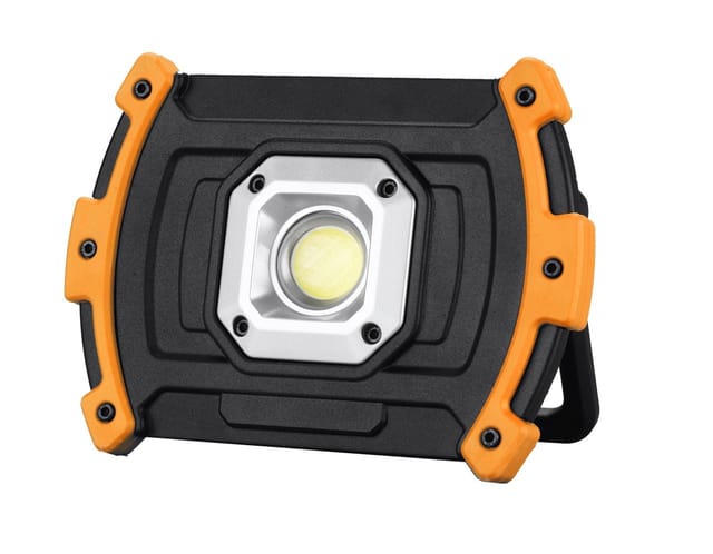 LED Baustrahler Akkustrahler per USB aufladbar, 1000 Lumen, Tageslichtweiß