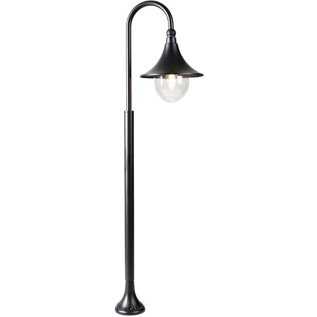 Qazqa - Smart-Außenlaterne schwarz 125 cm IP44 inkl. Wifi A60 - Daphne