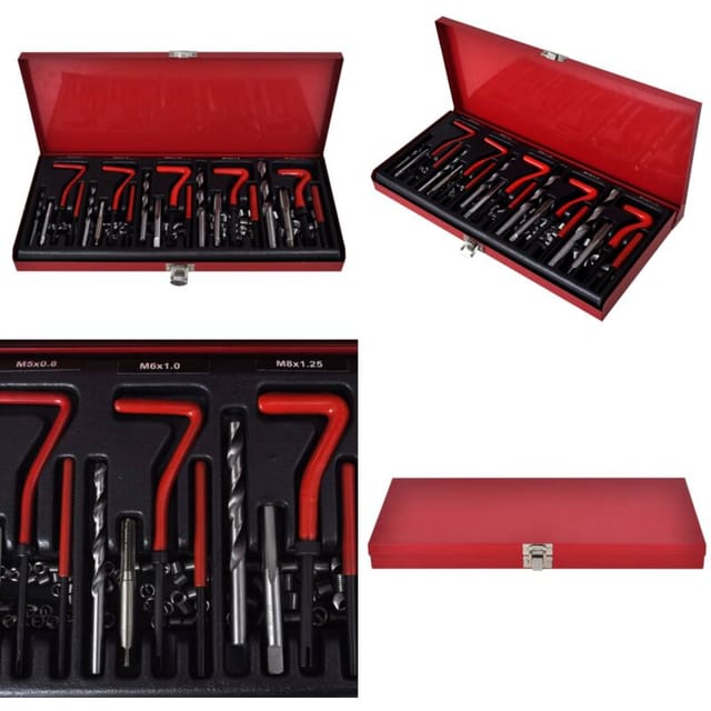 Gewinde-Reparatur-Kit - Gewinde-Reparatur-Set - Gewindeschrauben - Gewindeinlay - Schraubzubehör - Werkzeugset - Home & Living