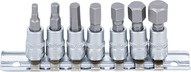 Bgs Technic - Bit-Einsatz-Satz Antrieb Innenvierkant 6,3 mm (1/4') Innensechskant 4 - 12 mm 7-tlg.