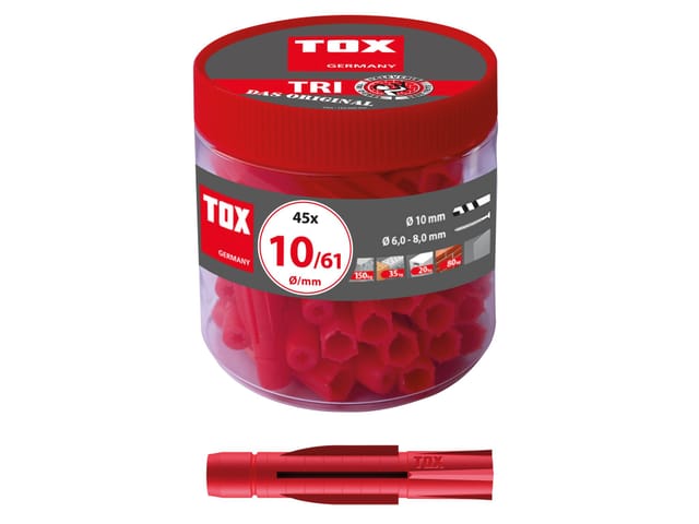 Allzweckdübel Tri 10x61 mm in Runddose - TOX