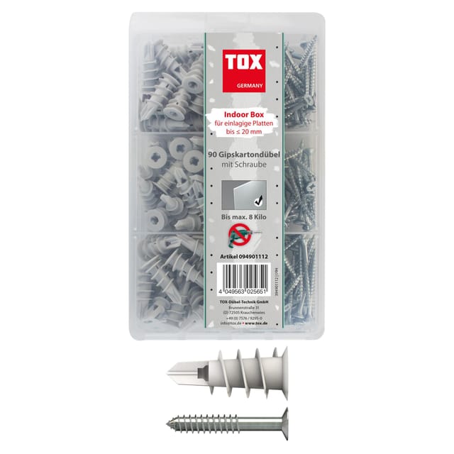 Gipskartondübel 180 Stück 094901112 - TOX