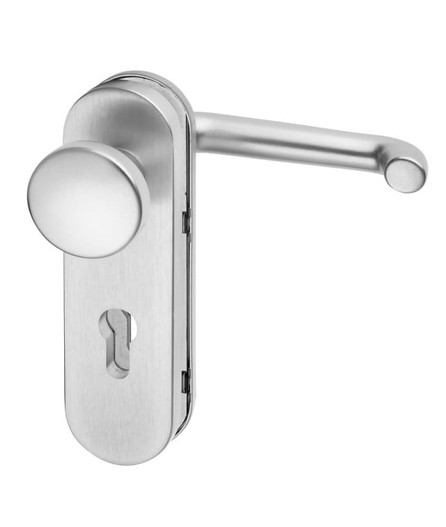 EDI Schutz-Wechselgarnitur mit Kurzschild Logo 8713/0772, Aluminium