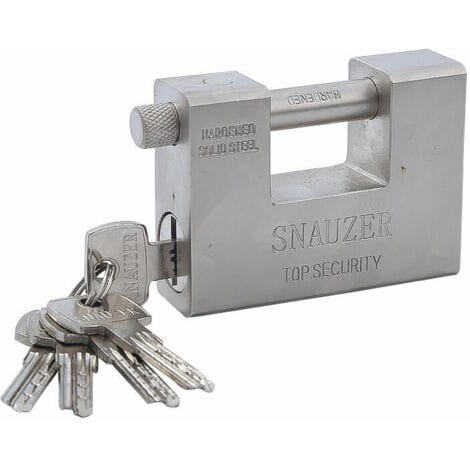 Hochleistungs-vorhängeschloss Für Den Außenbereich, 1 Kg, Mit 5 Schlüsseln (1 Stück) – Großes, Einteiliges Vorhängeschloss Aus Gehärtetem Stahl – 12 Mm Dicker Bügel – Schützt Garagen, Container, Tore