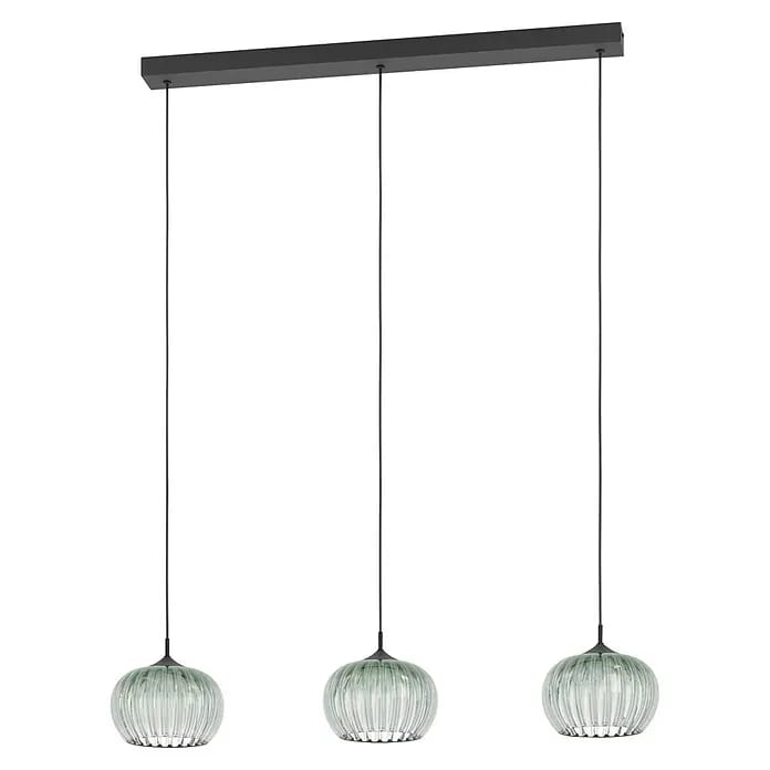 Eglo LED-Pendelleuchte (5,3 W, L x B x H: 77 x 20 x 110 cm, Grün, Schwarz, Warmweiß)