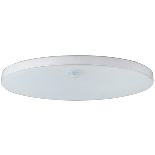 E2 LED-Außenwand- und Deckenleuchte »ROME«, 15 W, Ø 25 cm, Easy Connect Anschluss + Sensor - weiss