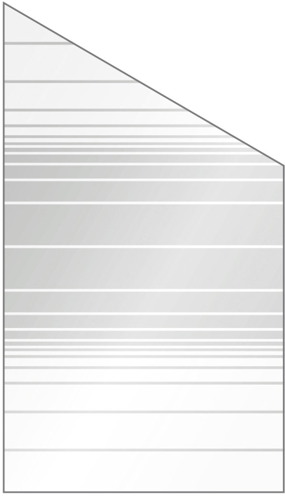 Ambiente Glaszaun Dekor 83 schräg 103 x 180/120 cm gehärtetes 8 mm Glas Bild 5