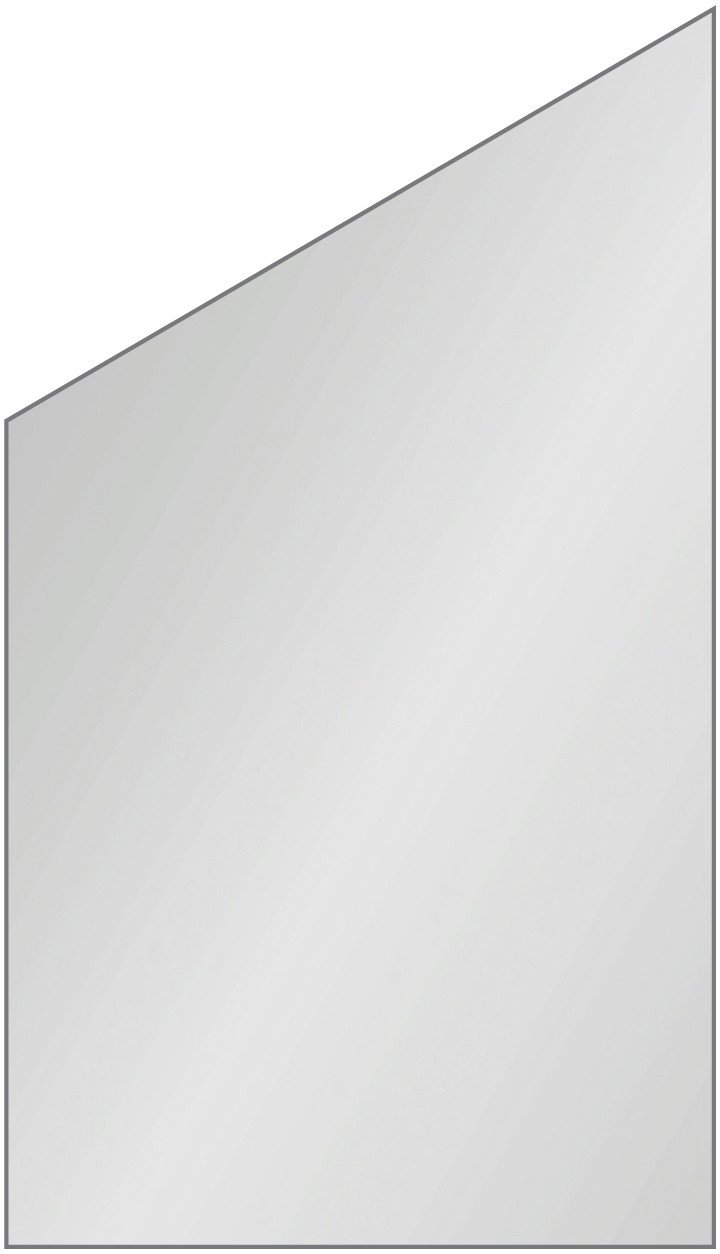 Ambiente Glaszaun Dekor 84 schräg 103 x 120/180 cm gehärtetes 8 mm Glas