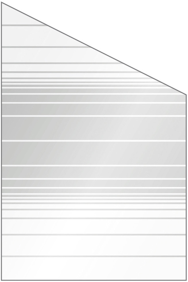 Ambiente Glaszaun schräg B: 120 x H: L 180/R 120 cm, gehärtetes 8 mm Glas