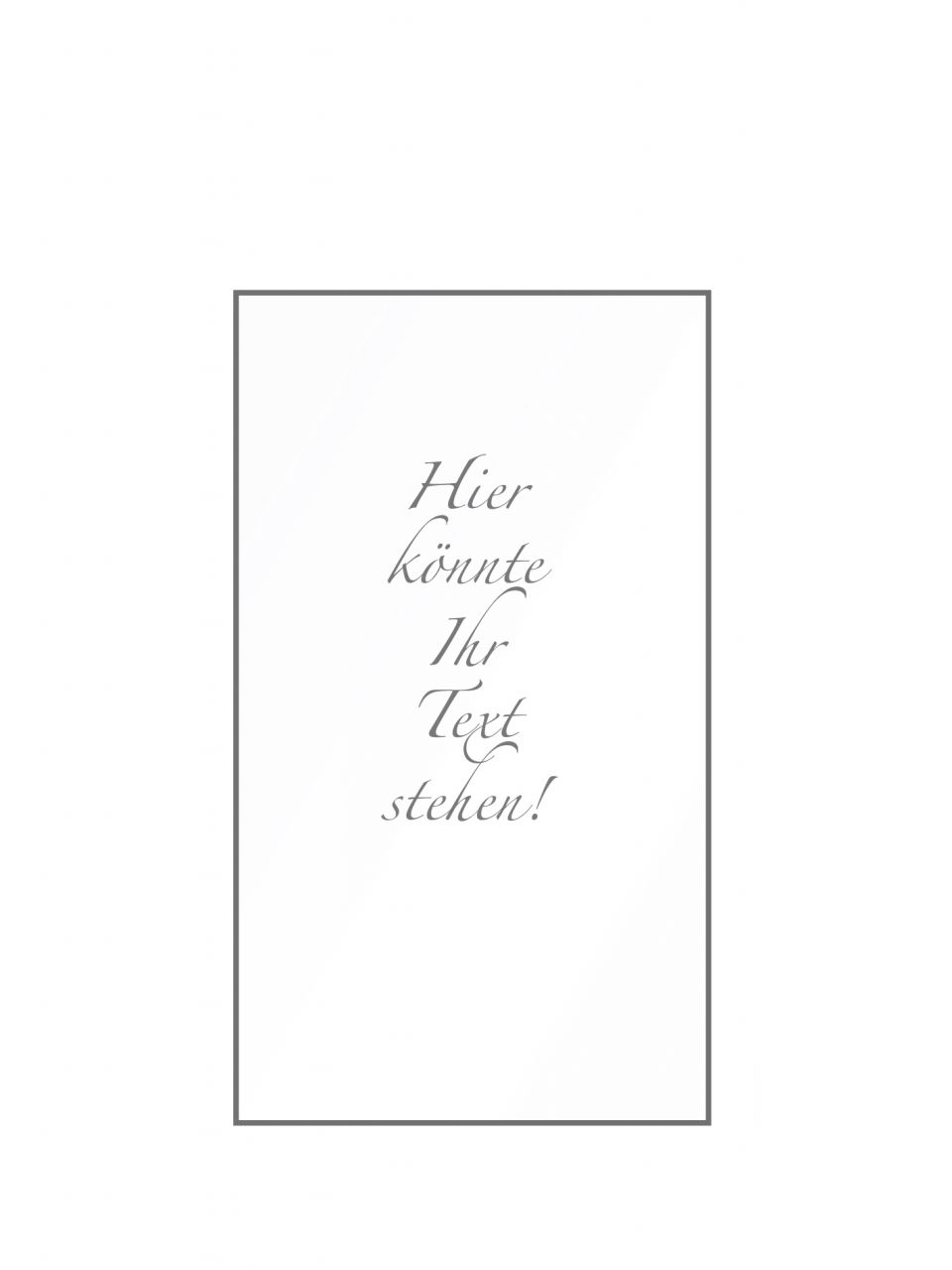 Ambiente Glaszaun Dekor Logo 103 x 180 cm gehärtetes 8 mm Glas