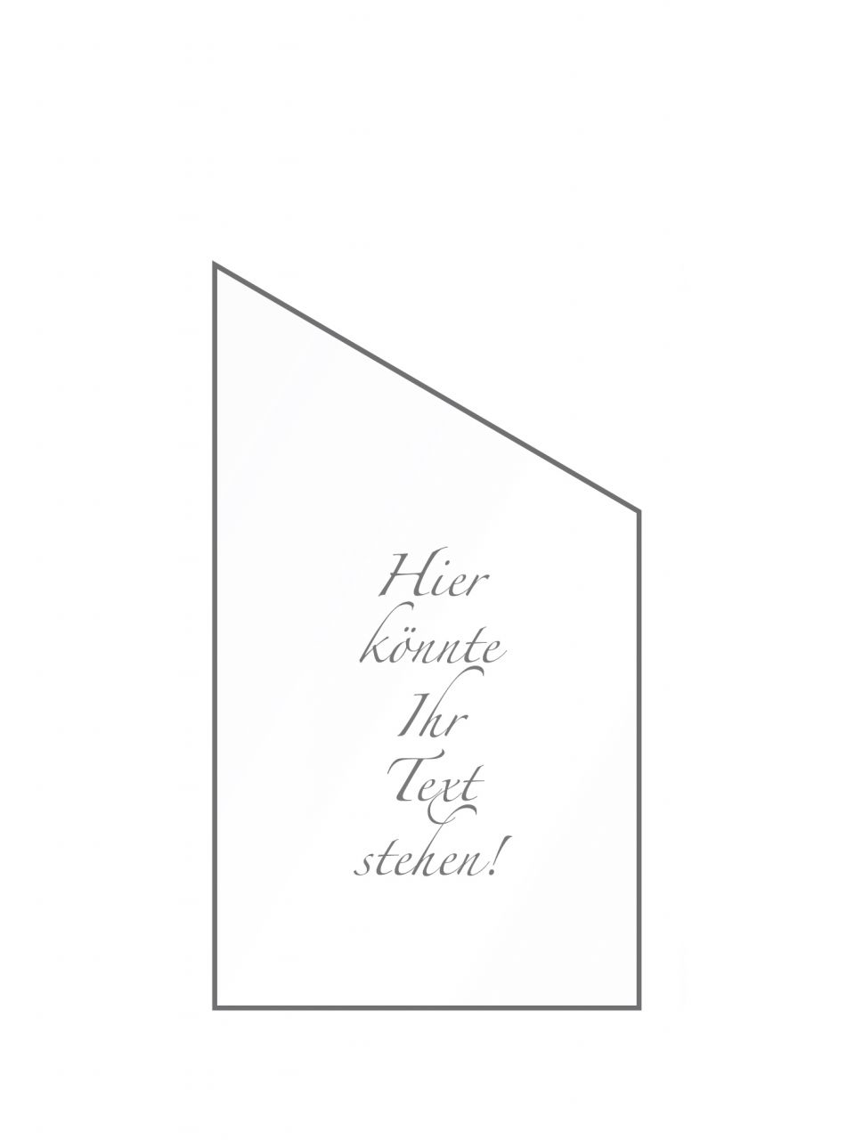 Ambiente Glaszaun Dekor Logo schräg 103 x 180/120 cm gehärtetes 8 mm Glas