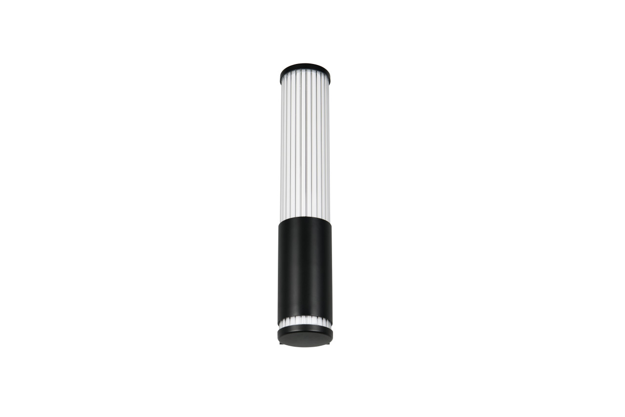 Trio LED-Wandleuchte Stefano schwarz matt 5,2 x 29 cm Steckdose Bild 2