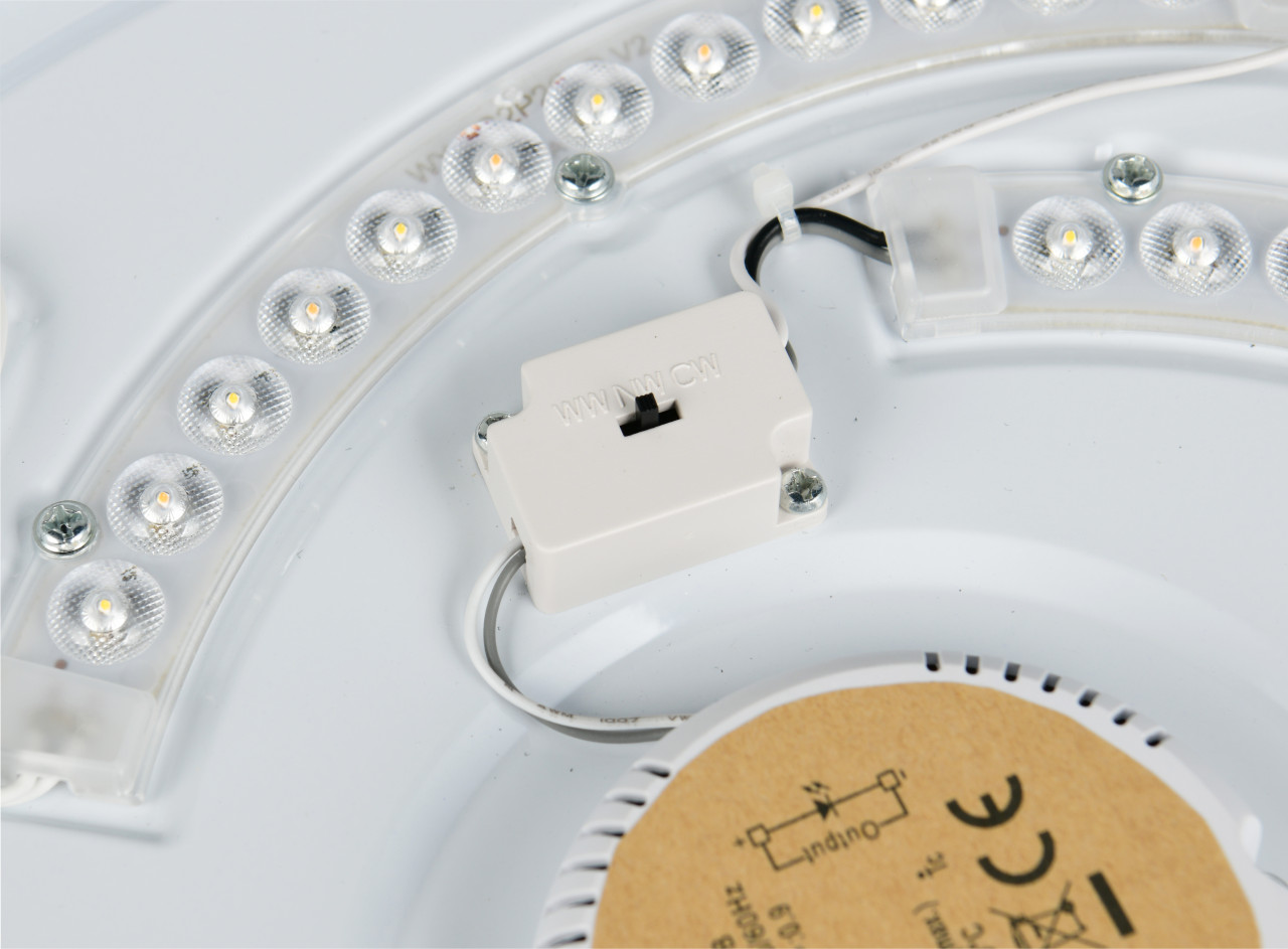 Trio LED-Deckenleuchte Fena Ø38,5 cm Nickel matt DIP-Switch Bild 2