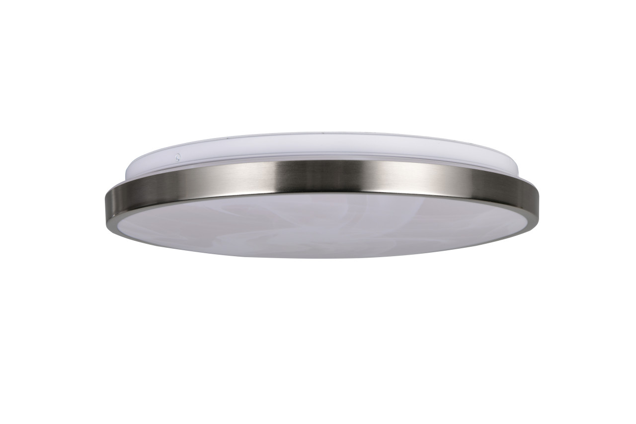 Trio LED-Deckenleuchte Fena Ø38,5 cm Nickel matt DIP-Switch Bild 3