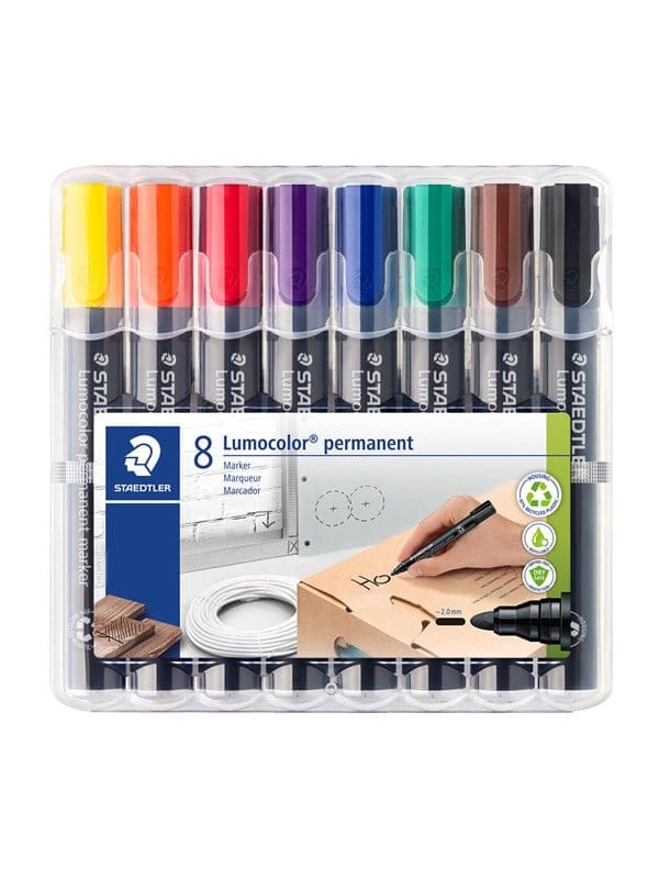 Staedtler - Permanentmaker Lumocolor 352 WP8 2mm sortiert 8 St./Pack.